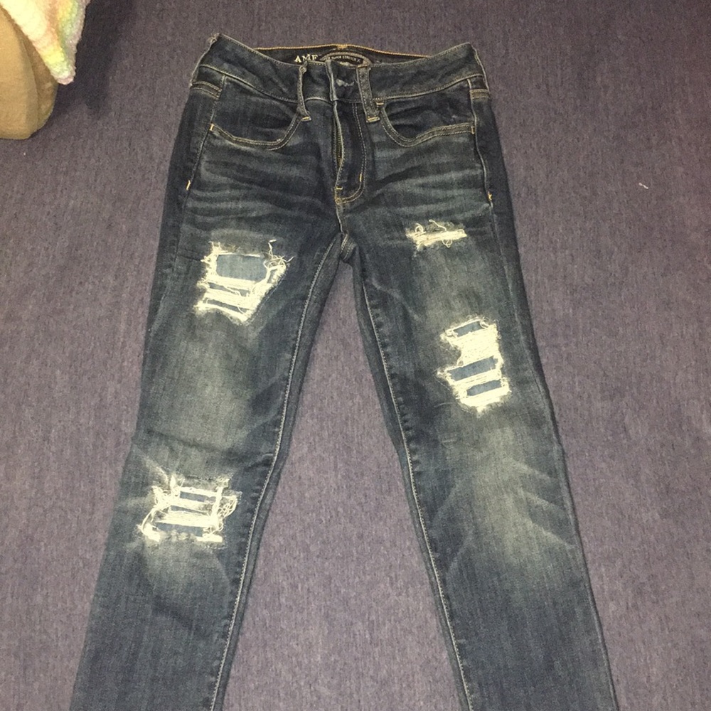 New, worn a few times, American Eagle Jeggings.